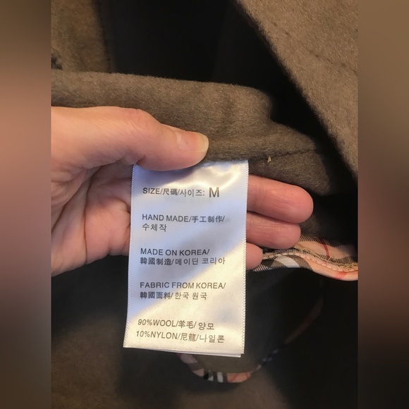 Korean style Handmade coat size M- Militare Army color. - Picture 3 of 7